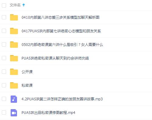 SIR恋爱团队 学习资料视频课程库