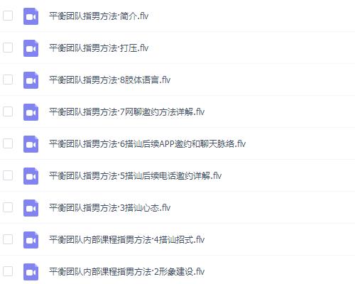 平衡团队 内部视频课程