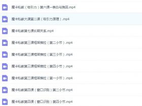 魔卡《线上私教课》完整版