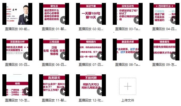 麦坤《恋爱脱单聊天课》完整版