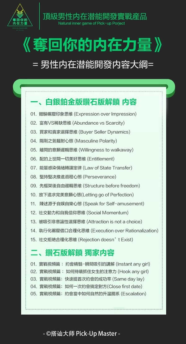 瑞恩《夺回你的内在力量》钻石版 柯李思团队新课程