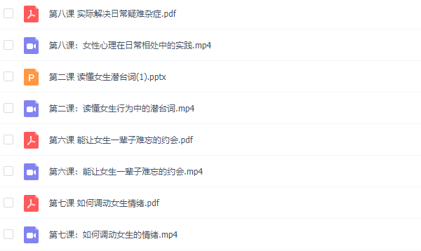 女性心理学《8小时让你读懂女性心理》音频课程