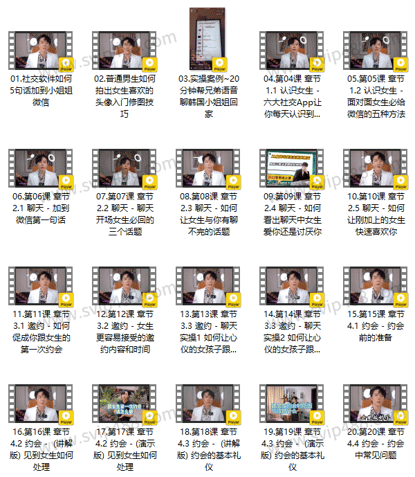 2023亚哥全流程线上课 80节视频课程