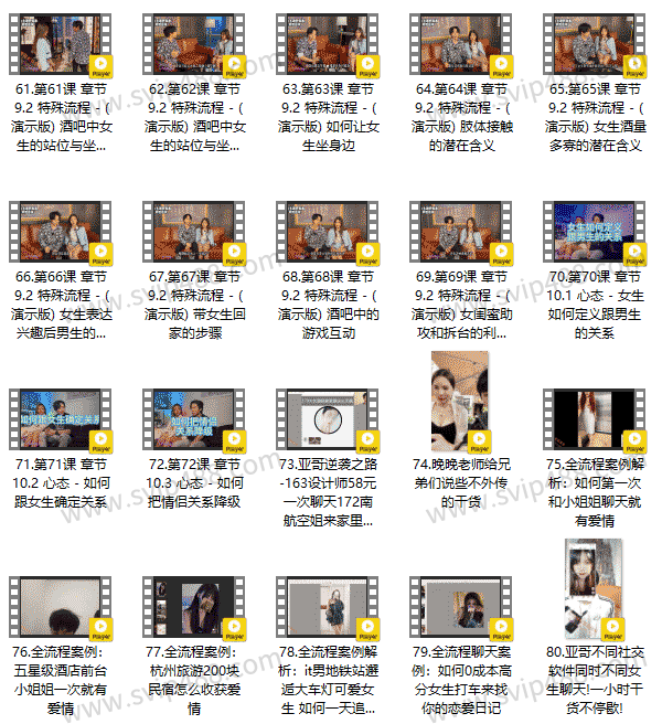 2023亚哥全流程线上课 80节视频课程