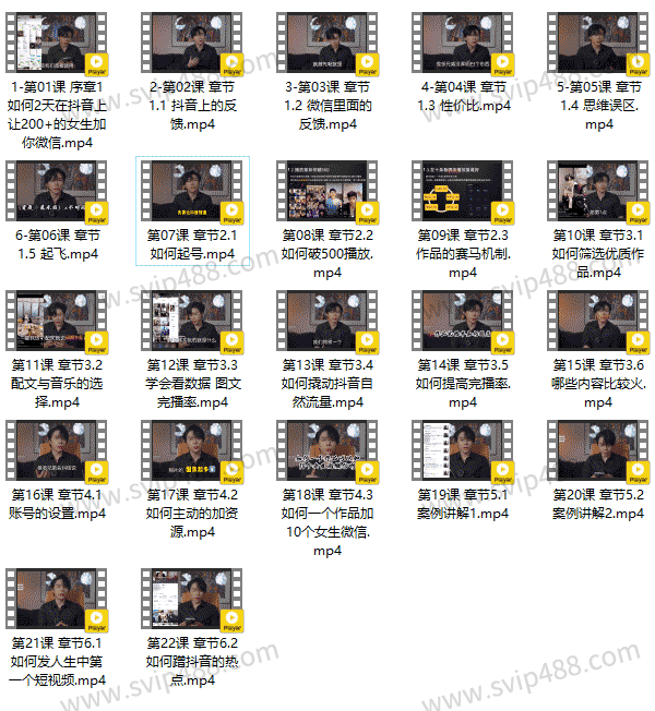 鸭哥《亚哥抖音框架课》视频课程