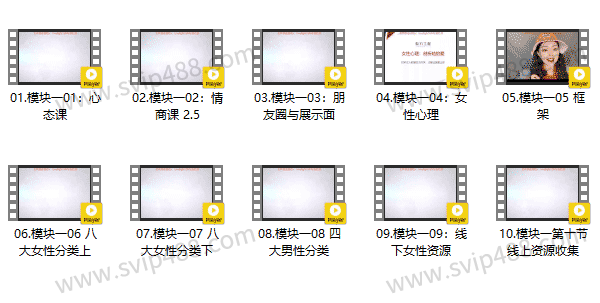 小鹿情感魅力工程模块一《自身建设+资源收集》视频课程